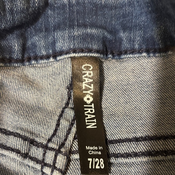 Crazy Train High Waisted Flared Denim Jeans - Picture 2 of 11